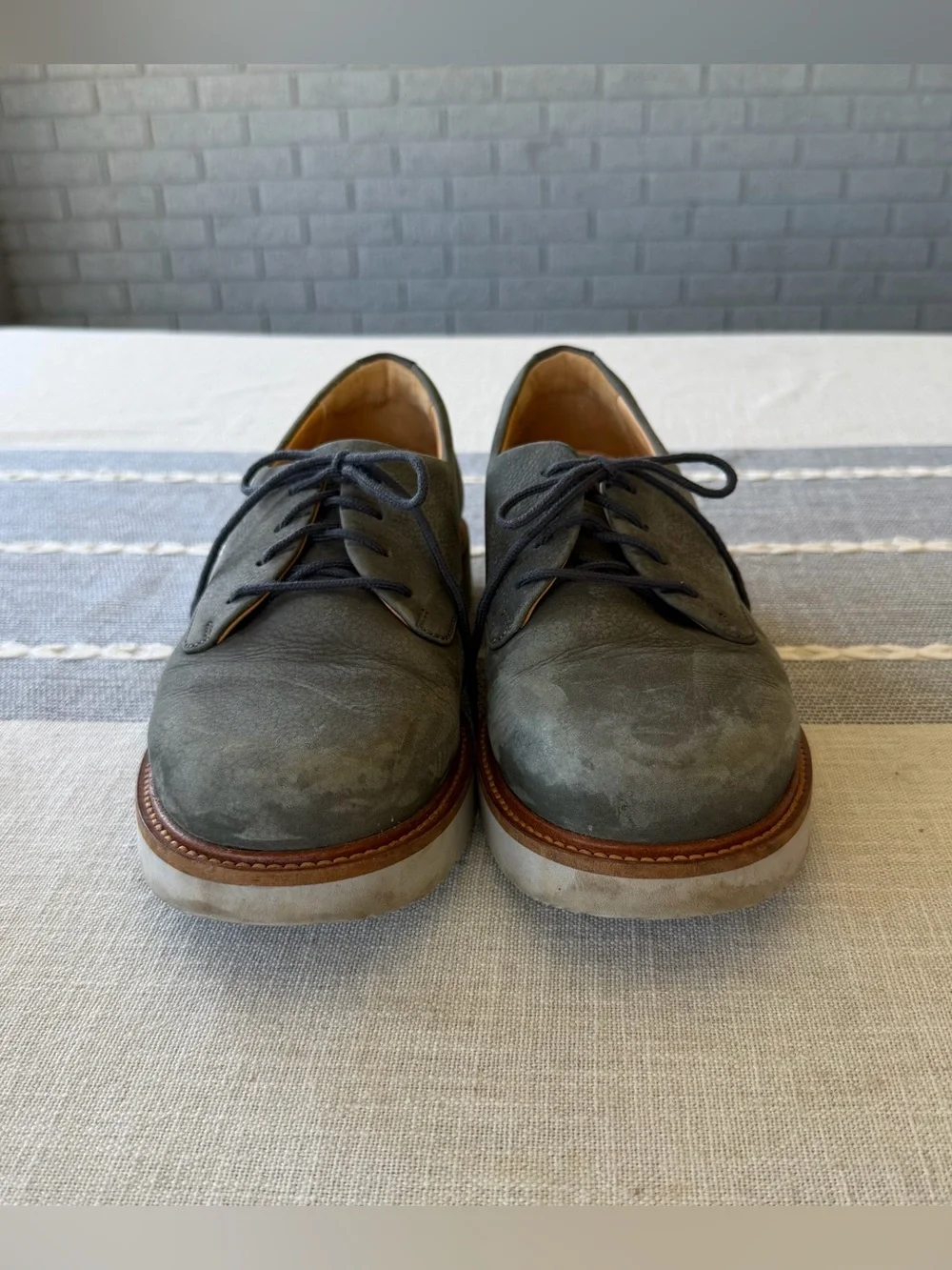 Samuel Hubbard Free Oxford Charcoal Nubuck Shoes Size 9